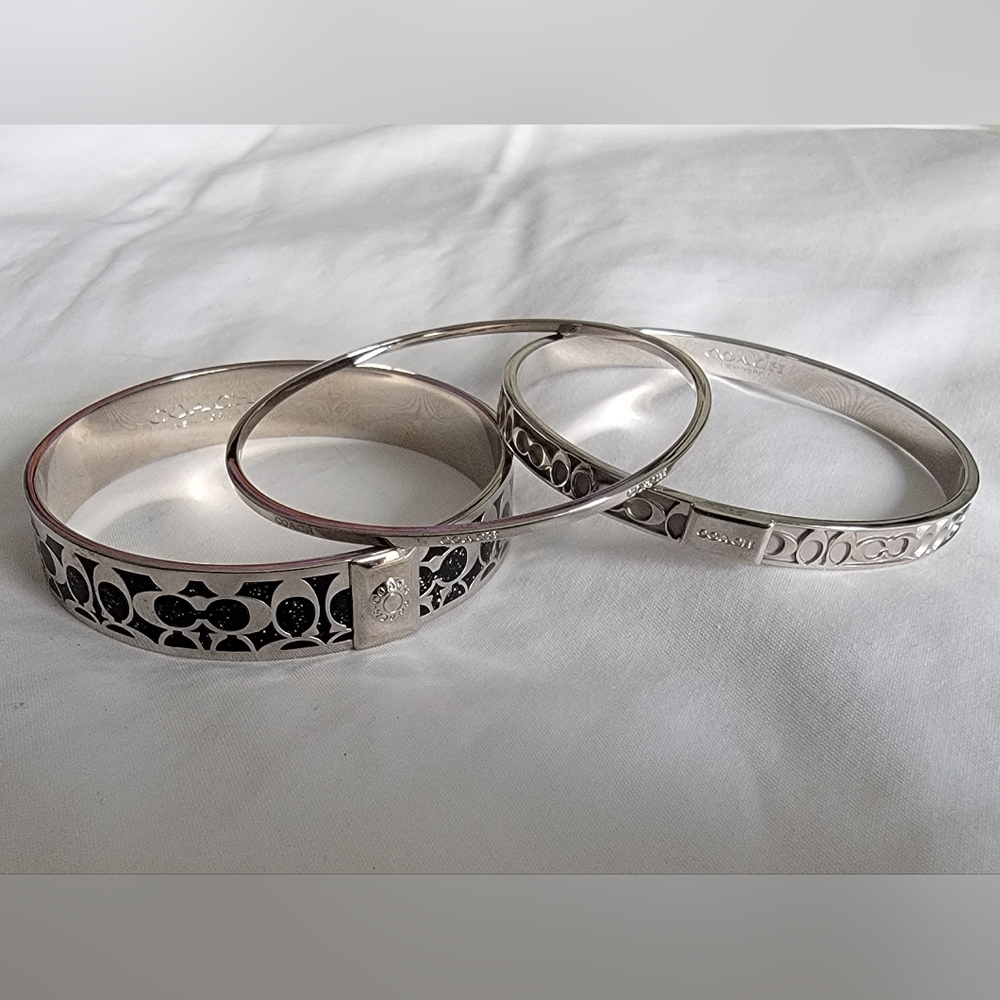 Set of 3 Coach bangles
